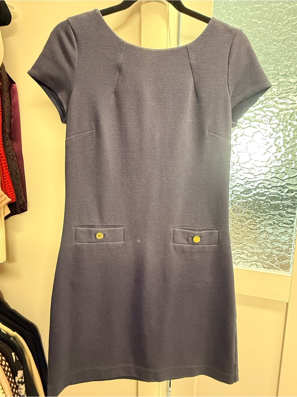 Lily Pulitzer Classic Navy Short-Sleeve Shift Dress